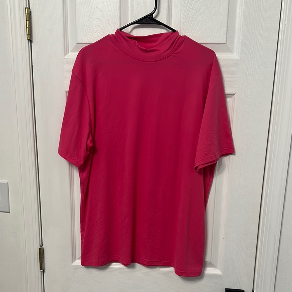 Men's fuchsia Turtle neck